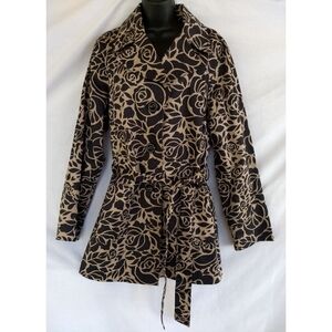 Ambition▪️Lightweight Floral Belted Jacket